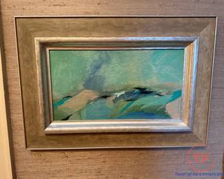 S. DEVLIN Untitled Abstract Expressionism Painting 1987