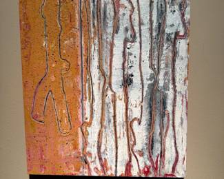 FRITZ BALLY Untitled Acrylic on Board Painting 1993 