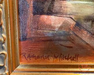 RAMONA R. MITCHELL Untitled Abstract Oil Painting on Canvas