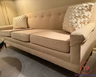 Late 1950's Mid-Century Modern Style of Edward Wormley for Dunbar Sculptural Sofa