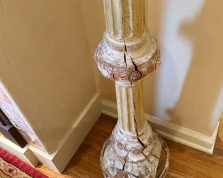 Antique Architectural Salvage Church Wood Column