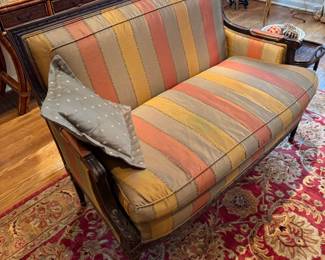Stickley Upholstered French Victorian Style Loveseat
