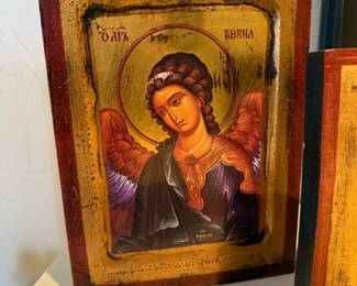 Religious Greek Icon ARCHANGEL GABRIEL