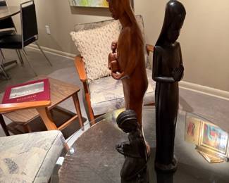African Hand Carved Religious Sculptures