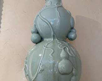 Chinese Celadon Porcelain Double Gourd Wine Bottle