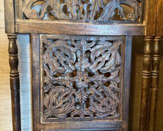 Hand Carved Chinese Room Screen / Divider