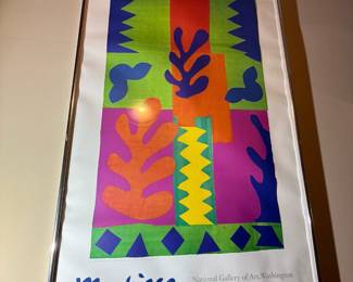 Matisse "The Cut-Outs" 1977 National Gallery of Art Framed Exhibition Poster