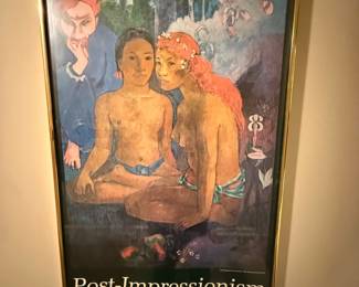1980 National Gallery of Art Post-Impressionism Exhibit Framed Poster