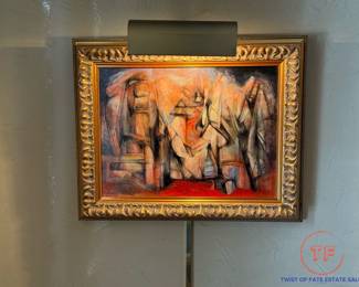 RAMONA R. MITCHELL Untitled Abstract Oil Painting on Canvas