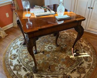 Vintage Writing Desk with Ball and Claw Feet