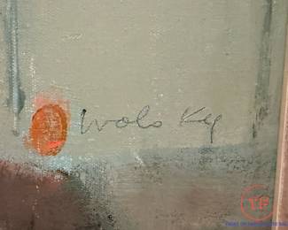 MILTON WOLSKY (1916 - 1981) Oil on Canvas "Hats" 1980