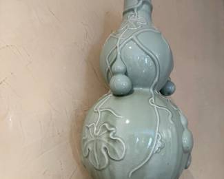 Chinese Celadon Porcelain Double Gourd Wine Bottle