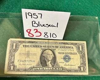 dollar bill blueseal