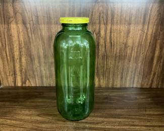 Green Glass Water Jar