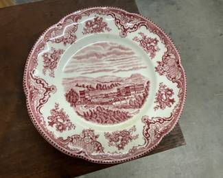Johnson Brother Old Britain Castles Pink Plate