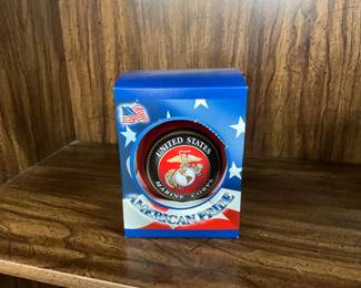 United States Marine Corps Glass Christmas Ornament