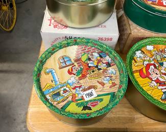 Keebler Holiday Cookie Tin 1986