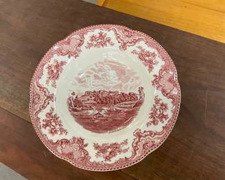 Johnson Brother Old Britain Castles Pink Plate