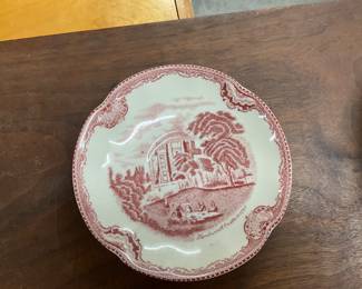 Johnson Brother Old Britain Castles Pink Plate
