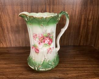 Victorian Art Nouveau Type Porcelain Pitcher