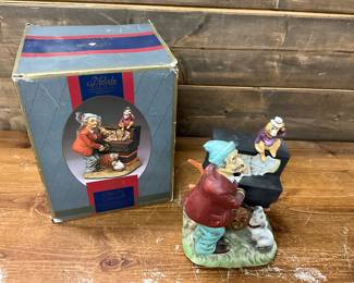 Waco Melody in Motion Organ Grinder w/Monkey Bisque Porcelain Figurine