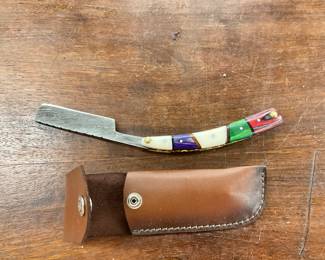 Folding Straight Razor w/Sheath