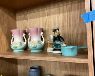 Hull Potter Vases -- Shawnee Planter Farm Boy
