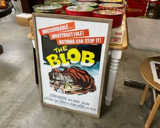 Framed Poster for 1958 Science Fiction Horror "The Blob"