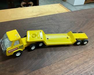1960's -1970's Tonka Toy Truck with a Lowboy Trailer