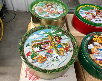 Keebler Holiday Cookie Tin 1985 & 1981 with Original Box