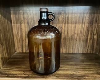 Clorox Ambor Glass Bottle/ Jug