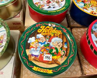 1996 Keebler Holiday Cookie Tin with Original Box