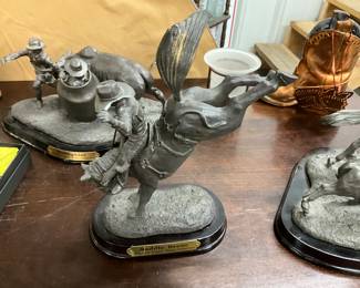 Saddle Bronc - American Legacy Rodeo Collection Pewter Sculpture