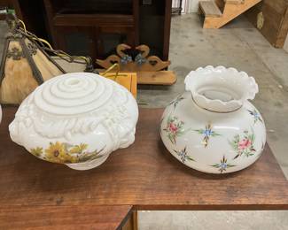 Floral Glass Light Shades