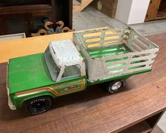 1970's Nylint Farms Chevy Stake Bed Pickup Truck - Metal Toy
