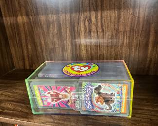 Ty Beanie Babies Official Club Collector's Card Storage box with Trading Cards