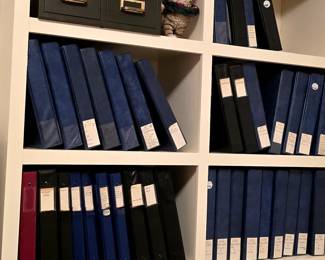 BINDERS AND BINDERS - FILLED WITH POST CARDS