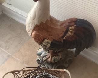 Just one of the many ceramic roosters.