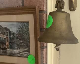 Solid brass dinner bell.  Ring that bell.