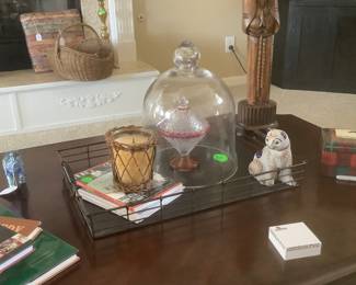 Items on the coffee table.