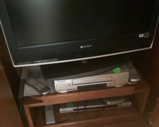 Another flat screen TV and electronics.