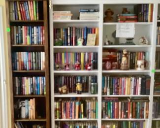 These are book cases for sale that holds some of the best books out.  They include every topic you can think of.