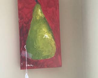 Hand painted pear.