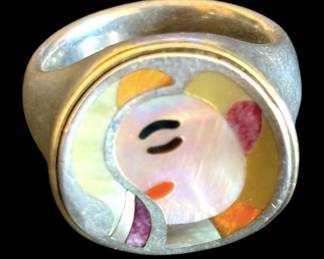 Sterling Silver Art Ring