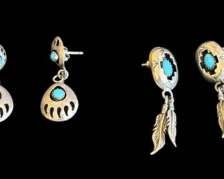 Barse Turquoise Sterling Earrings