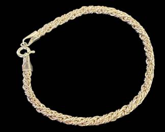 Sterling Silver Rope Bracelet