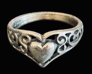Sterling Silver Heart Ring