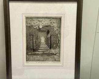 (1pc) Artwork - "A Bit of Virginia" | Stencil art in frame
"A Bit of Virginia". Numbered: 124/300. Signed by artist. - h. 15 x w. 12.5 in