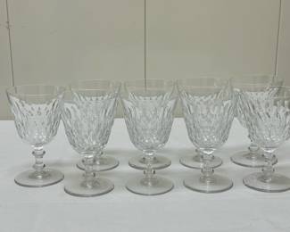 (9pc) Baccarat Glasses - Set 1 of 2 | Baccarat glasses. - h. 5.75 in

