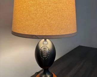 Pottery Barn Football Table Lamp | Pottery Barn football shaped table lamp. 
